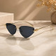 Techsuit Premium Sunglasses (S099) for Women, Cat Eye, Rimless, Fashion forward, Comfortable Fit Gold / Black Techsuit Premium Sunglasses (S099) for Women, Cat Eye, Rimless, Fashion forward, Comfortable Fit Gold / Black