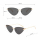 Techsuit Premium Sunglasses (S099) for Women, Cat Eye, Rimless, Fashion forward, Comfortable Fit Gold / Tea Techsuit Premium Sunglasses (S099) for Women, Cat Eye, Rimless, Fashion forward, Comfortable Fit Gold / Tea