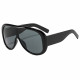 Techsuit Sunglasses (89337) for Women, Oversized Aviator, Glare free Vision, Bold Frame Lines Black