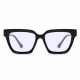 Techsuit Anti Blue Light Glasses Reflex PC (LS083) for Women, Oversized, Square Black Techsuit Anti Blue Light Glasses Reflex PC (LS083) for Women, Oversized, Square Black