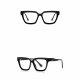 Techsuit Anti Blue Light Glasses Reflex PC (LS083) for Women, Oversized, Square Black Techsuit Anti Blue Light Glasses Reflex PC (LS083) for Women, Oversized, Square Black