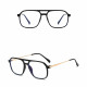 Techsuit Anti Blue Light Glasses Reflex PC (83092) Unisex, Oversized, Square Black / Gold Techsuit Anti Blue Light Glasses Reflex PC (83092) Unisex, Oversized, Square Black / Gold