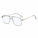 Techsuit Anti Blue Light Glasses Reflex PC (83092) Unisex, Oversized, Square Transparent / Silver Techsuit Anti Blue Light Glasses Reflex PC (83092) Unisex, Oversized, Square Transparent / Silver