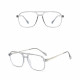 Techsuit Anti Blue Light Glasses Reflex PC (83092) Unisex, Oversized, Square Transparent / Silver Techsuit Anti Blue Light Glasses Reflex PC (83092) Unisex, Oversized, Square Transparent / Silver
