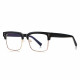 Techsuit Anti Blue Light Glasses Reflex PC (2205) for Women, Square Black / Gold