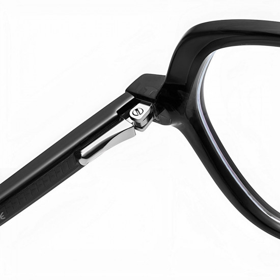 Techsuit Anti Blue Light Glasses Reflex PC (LS051) for Women, Oversized Black Techsuit Anti Blue Light Glasses Reflex PC (LS051) for Women, Oversized Black