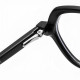 Techsuit Anti Blue Light Glasses Reflex PC (LS051) for Women, Oversized Black Techsuit Anti Blue Light Glasses Reflex PC (LS051) for Women, Oversized Black
