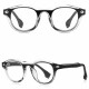 Techsuit Anti Blue Light Glasses Reflex PC (LS088) for Women, Round Black Gradient