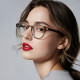 Techsuit Anti Blue Light Glasses Reflex PC (LS088) for Women, Round Gray Gradient Techsuit Anti Blue Light Glasses Reflex PC (LS088) for Women, Round Gray Gradient