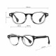 Techsuit Anti Blue Light Glasses Reflex PC (LS088) for Women, Round Gray Gradient Techsuit Anti Blue Light Glasses Reflex PC (LS088) for Women, Round Gray Gradient