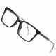 Techsuit Anti Blue Light Glasses Reflex PC (LS091) for Men, Flat Top Black Techsuit Anti Blue Light Glasses Reflex PC (LS091) for Men, Flat Top Black