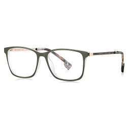 Techsuit Anti Blue Light Glasses Reflex PC (LS202) for Women, Flat Top Olive