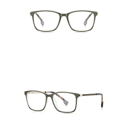 Techsuit Anti Blue Light Glasses Reflex PC (LS202) for Women, Flat Top Olive