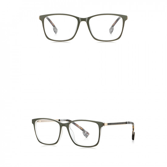 Techsuit Anti Blue Light Glasses Reflex PC (LS202) for Women, Flat Top Olive Techsuit Anti Blue Light Glasses Reflex PC (LS202) for Women, Flat Top Olive