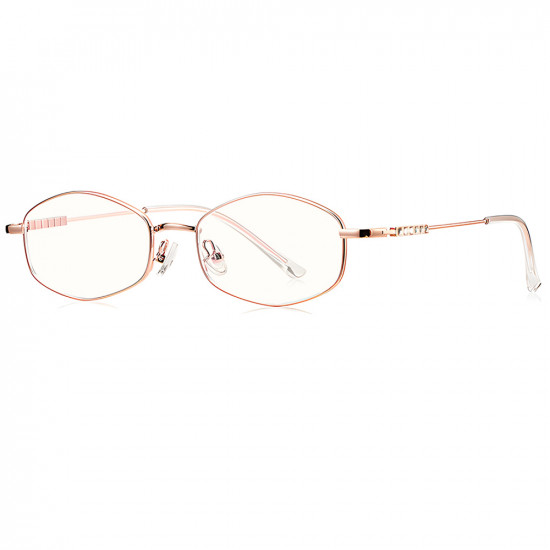 Techsuit Anti Blue Light Glasses Reflex PC (LS501) for Women, Micro Rose Gold Techsuit Anti Blue Light Glasses Reflex PC (LS501) for Women, Micro Rose Gold