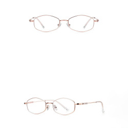 Techsuit Anti Blue Light Glasses Reflex PC (LS501) for Women, Micro Rose Gold