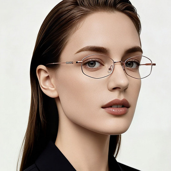 Techsuit Anti Blue Light Glasses Reflex PC (LS501) for Women, Micro Rose Gold Techsuit Anti Blue Light Glasses Reflex PC (LS501) for Women, Micro Rose Gold