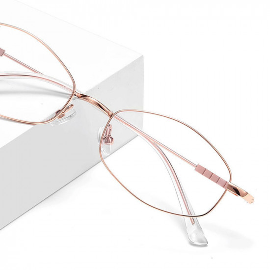 Techsuit Anti Blue Light Glasses Reflex PC (LS501) for Women, Micro Rose Gold Techsuit Anti Blue Light Glasses Reflex PC (LS501) for Women, Micro Rose Gold