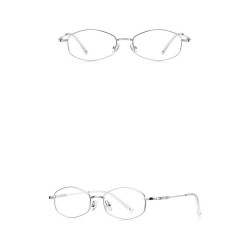 Techsuit Anti Blue Light Glasses Reflex PC (LS501) for Women, Micro Silver