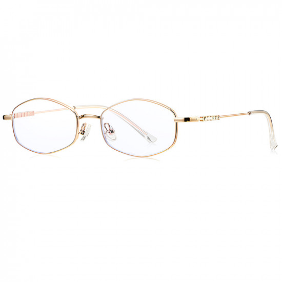 Techsuit Anti Blue Light Glasses Reflex PC (LS501) for Women, Micro Gold Techsuit Anti Blue Light Glasses Reflex PC (LS501) for Women, Micro Gold