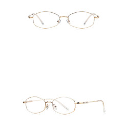 Techsuit Anti Blue Light Glasses Reflex PC (LS501) for Women, Micro Gold
