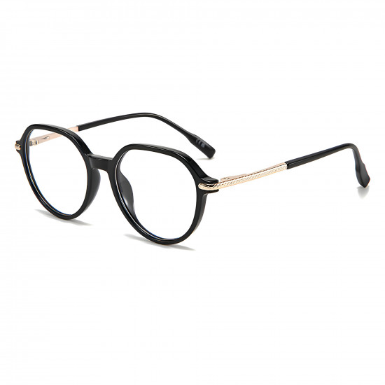 Techsuit Premium Anti Blue Light Glasses Reflex PC (TM1062) Unisex, Browline Black