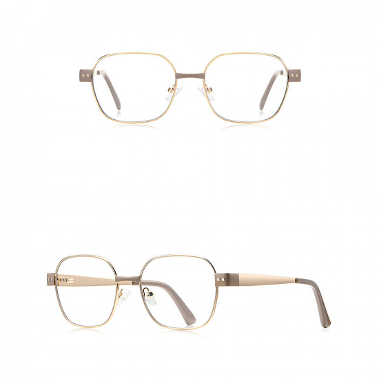 Techsuit Anti Blue Light Glasses Reflex PC (3172) for Women, Rectangular Brown / Gold Techsuit Anti Blue Light Glasses Reflex PC (3172) for Women, Rectangular Brown / Gold