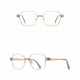 Techsuit Anti Blue Light Glasses Reflex PC (3172) for Women, Rectangular Brown / Gold Techsuit Anti Blue Light Glasses Reflex PC (3172) for Women, Rectangular Brown / Gold