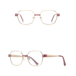 Techsuit Anti Blue Light Glasses Reflex PC (3172) for Women, Rectangular Pink / Gold Techsuit Anti Blue Light Glasses Reflex PC (3172) for Women, Rectangular Pink / Gold