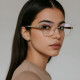 Techsuit Anti Blue Light Glasses Reflex PC (3172) for Women, Rectangular Pink / Gold Techsuit Anti Blue Light Glasses Reflex PC (3172) for Women, Rectangular Pink / Gold