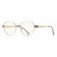Techsuit Anti Blue Light Glasses Reflex PC (3175) for Women, Round Gold / Light Gray