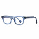 Techsuit Anti Blue Light Glasses Reflex PC (LS084) for Men, Rectangular Blue Transparent Techsuit Anti Blue Light Glasses Reflex PC (LS084) for Men, Rectangular Blue Transparent