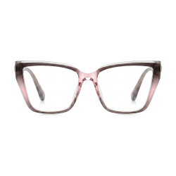 Techsuit Anti Blue Light Glasses Reflex PC (LS250) for Women, Oversized Pink Gradient