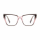 Techsuit Anti Blue Light Glasses Reflex PC (LS250) for Women, Oversized Pink Gradient