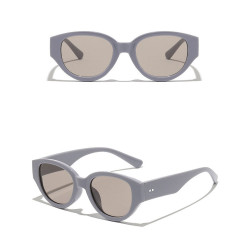 Techsuit Sunglasses (17002) for Women, PC Oval Frame, Small 90s Style Gray / Light Brown Techsuit Sunglasses (17002) for Women, PC Oval Frame, Small 90s Style Gray / Light Brown