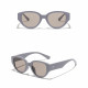 Techsuit Sunglasses (17002) for Women, PC Oval Frame, Small 90s Style Gray / Light Brown Techsuit Sunglasses (17002) for Women, PC Oval Frame, Small 90s Style Gray / Light Brown