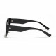 Techsuit Sunglasses (17002) for Women, PC Oval Frame, Small 90s Style Black Techsuit Sunglasses (17002) for Women, PC Oval Frame, Small 90s Style Black