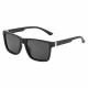 Techsuit Polarized Sunglasses (8506) for Men, UV Protection, Square Frame, Lightweight, Fashionable Matte Black Techsuit Polarized Sunglasses (8506) for Men, UV Protection, Square Frame, Lightweight, Fashionable Matte Black