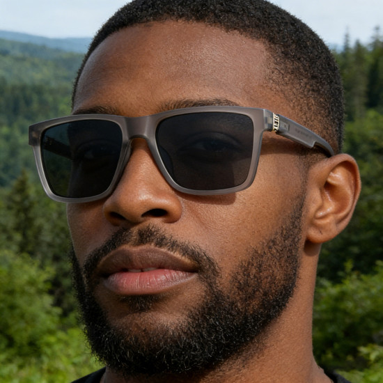 Techsuit Polarized Sunglasses (8506) for Men, UV Protection, Square, Lightweight, Fashionable Accessory Matte Blue Techsuit Polarized Sunglasses (8506) for Men, UV Protection, Square, Lightweight, Fashionable Accessory Matte Blue