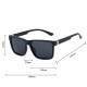 Techsuit Polarized Sunglasses (8506) for Men, UV Protection, Square Frame, Lightweight, Fashionable Matte Gray