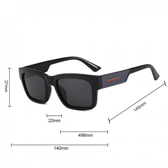 Techsuit Polarized Sunglasses (8491) for Men, UV Protection, Square Frame, TAC Lenses, All Day Wear Matte Black / Cherry Techsuit Polarized Sunglasses (8491) for Men, UV Protection, Square Frame, TAC Lenses, All Day Wear Matte Black / Cherry