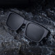 Techsuit Polarized Sunglasses (8485) for Men, UV400 Protection, Square Frame, Integrated Nose Pad, Anti Glare Black Techsuit Polarized Sunglasses (8485) for Men, UV400 Protection, Square Frame, Integrated Nose Pad, Anti Glare Black