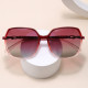 Techsuit Polarized Sunglasses (5223) for Women, UV Filter, Classic Retro, Oversized, PC Frame, Metal Accents Brown Techsuit Polarized Sunglasses (5223) for Women, UV Filter, Classic Retro, Oversized, PC Frame, Metal Accents Brown