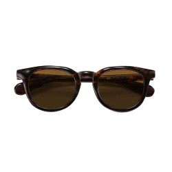 Techsuit Polarized Sunglasses (8663) for Men, UV Protection, Clear Vision, TR90, Round, for Traveling Hawksbill Tea Techsuit Polarized Sunglasses (8663) for Men, UV Protection, Clear Vision, TR90, Round, for Traveling Hawksbill Tea