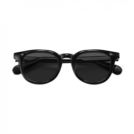 Techsuit Polarized Sunglasses (8663) for Men, UV Protection, Clear Vision, TR90, Round Style, for Traveling Black Techsuit Polarized Sunglasses (8663) for Men, UV Protection, Clear Vision, TR90, Round Style, for Traveling Black