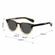 Techsuit Polarized Sunglasses (8663) for Men, UV Protection, Clear Vision, TR90, Round Style, for Traveling Black Techsuit Polarized Sunglasses (8663) for Men, UV Protection, Clear Vision, TR90, Round Style, for Traveling Black