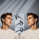 Techsuit Premium Bluetooth Headset PowerTalks (G6) Dual Mic Noise Cancelling, Bluetooth V5.1, 100H Talk Time Black