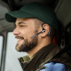 Techsuit Premium Bluetooth Headset PowerTalks (G6) Dual Mic Noise Cancelling, Bluetooth V5.1, 100H Talk Time Black