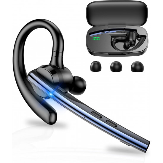 Techsuit Bluetooth Headset Vocelis Pro (CB4) Bluetooth 5.1, Hook Design, Noise Cancelling Microphone, 500mAh Blue Techsuit Bluetooth Headset Vocelis Pro (CB4) Bluetooth 5.1, Hook Design, Noise Cancelling Microphone, 500mAh Blue