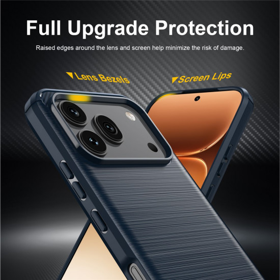 Techsuit Carbon Silicone Honor 600 / 600 Pro Blue Techsuit Carbon Silicone Honor 600 / 600 Pro Blue